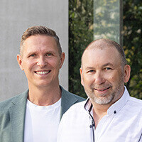 Portrait von Matthias Hechler gemeinsam mit Andreas Jährling