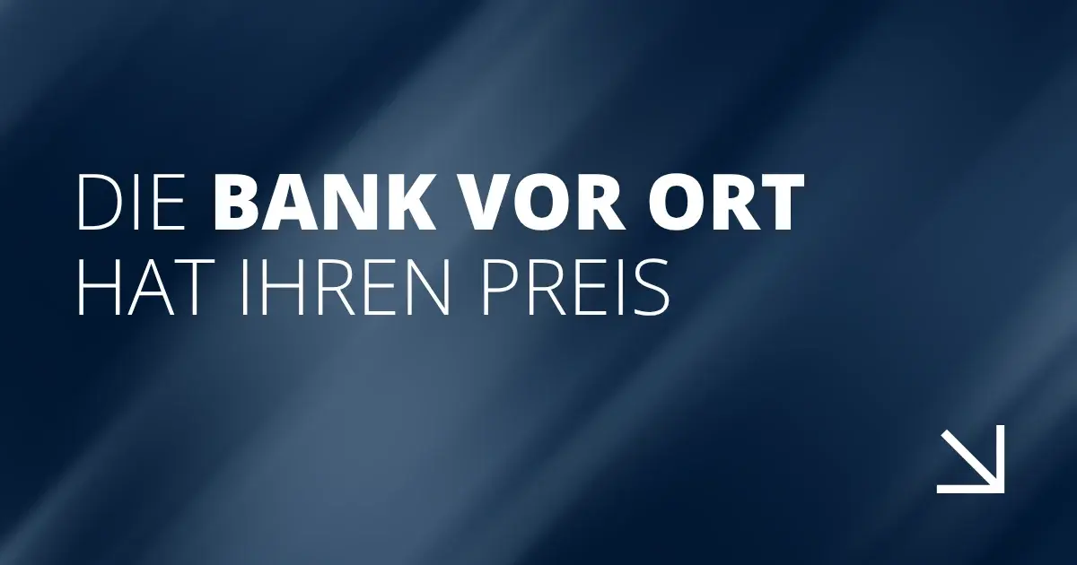 Die Bank vor Ort hat ihren Preis